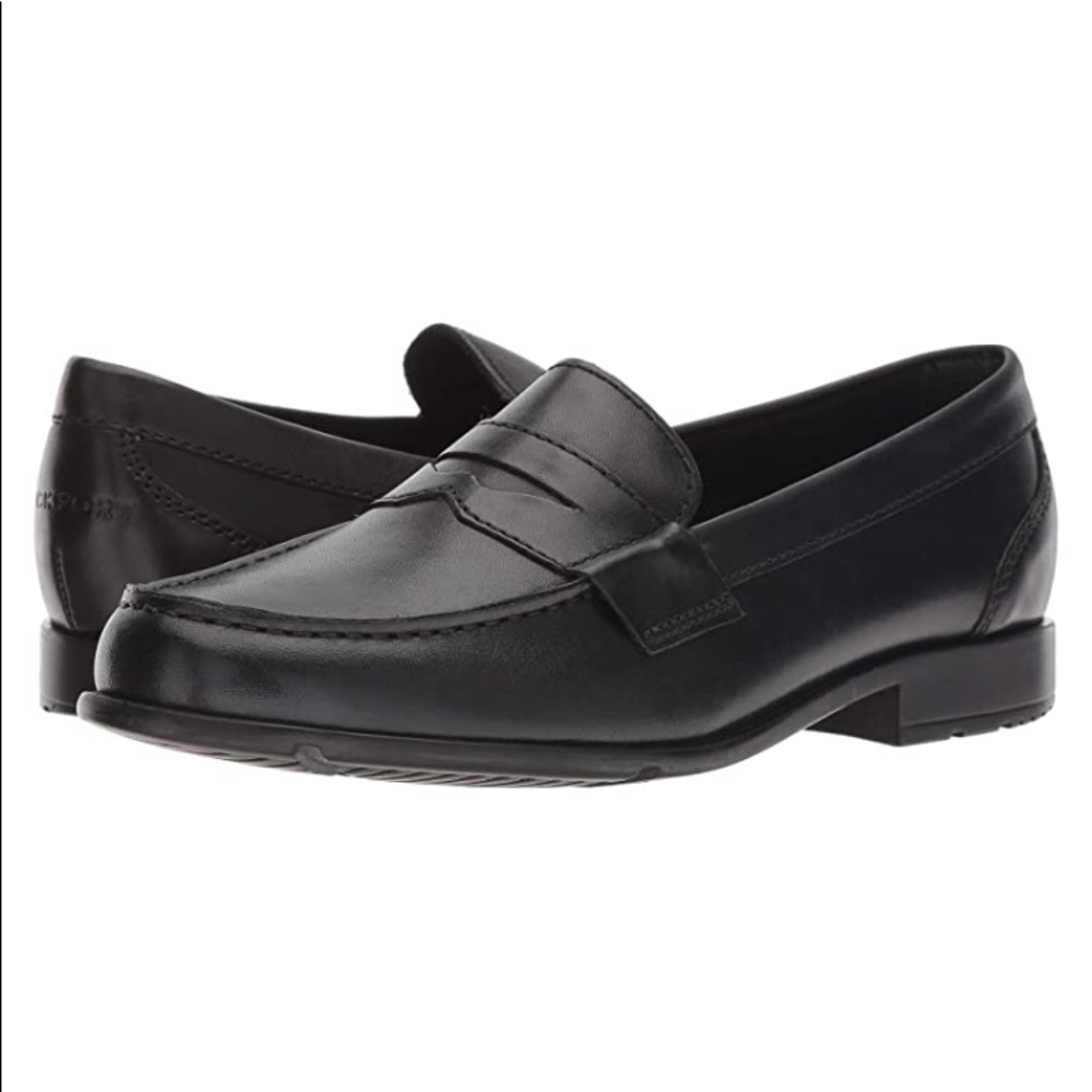 Rockport ,leather men’s loafers 12 Wide